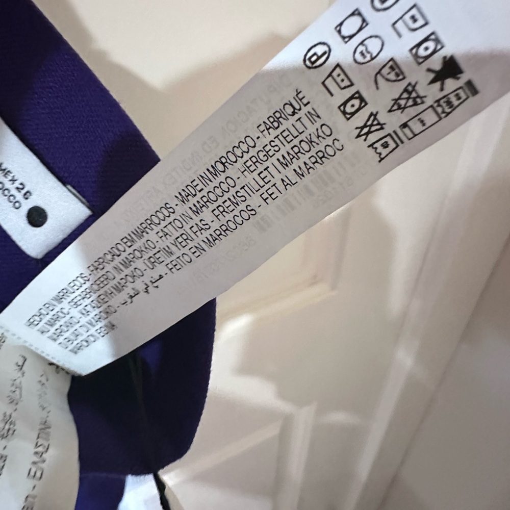 Zara Bold Purple Strapless Draped Top - Picture 12 of 16